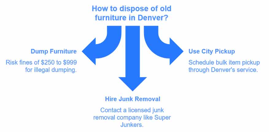 dispose of old furniture in Denver