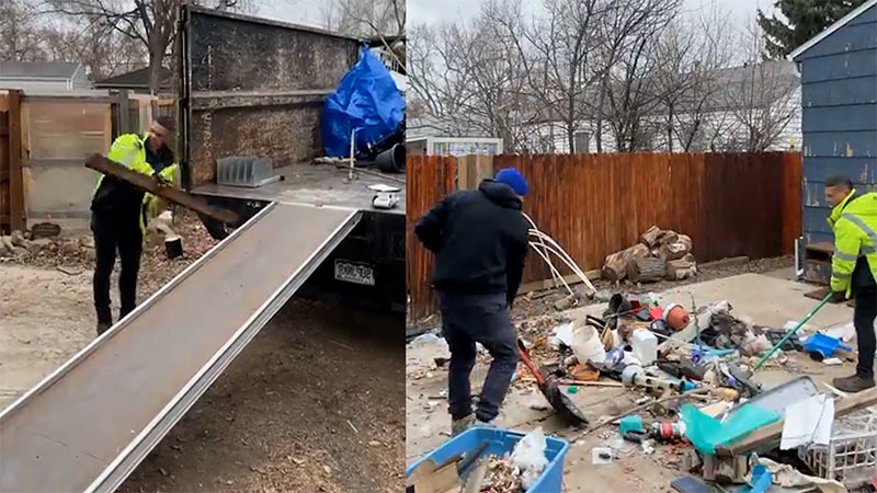 Backyard Junk Removal in Colorado 4 backyard junk removal before and after