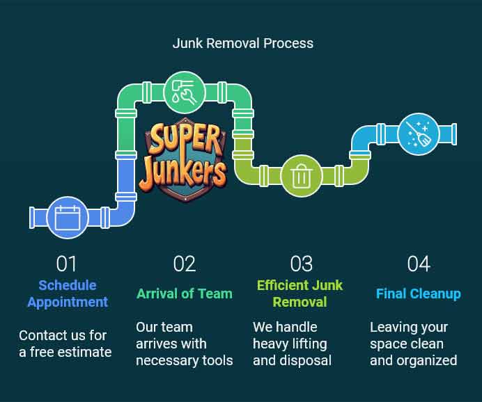 Junk Removal Services in Englewood CO 3 junk removal process in englewood diagram